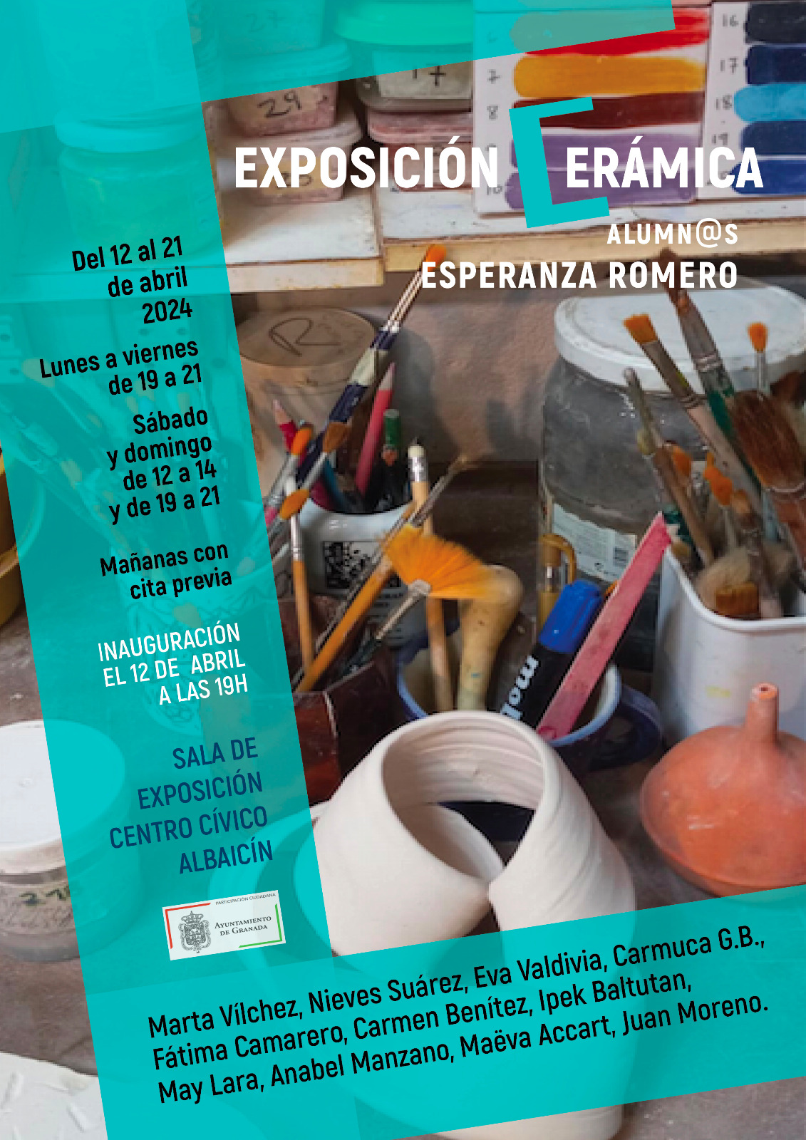 Exposicin de Cermica de alumnos y alumnas de Esperanza Romero